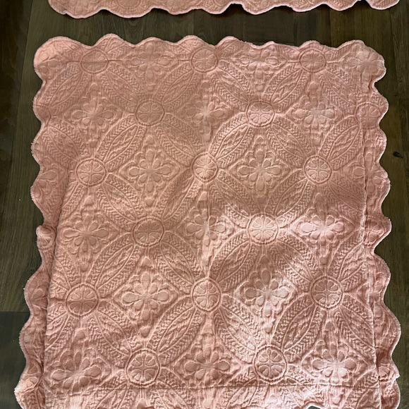 Set of 2 Euro shams linen source light orange color 29 X 29 - Picture 2 of 8